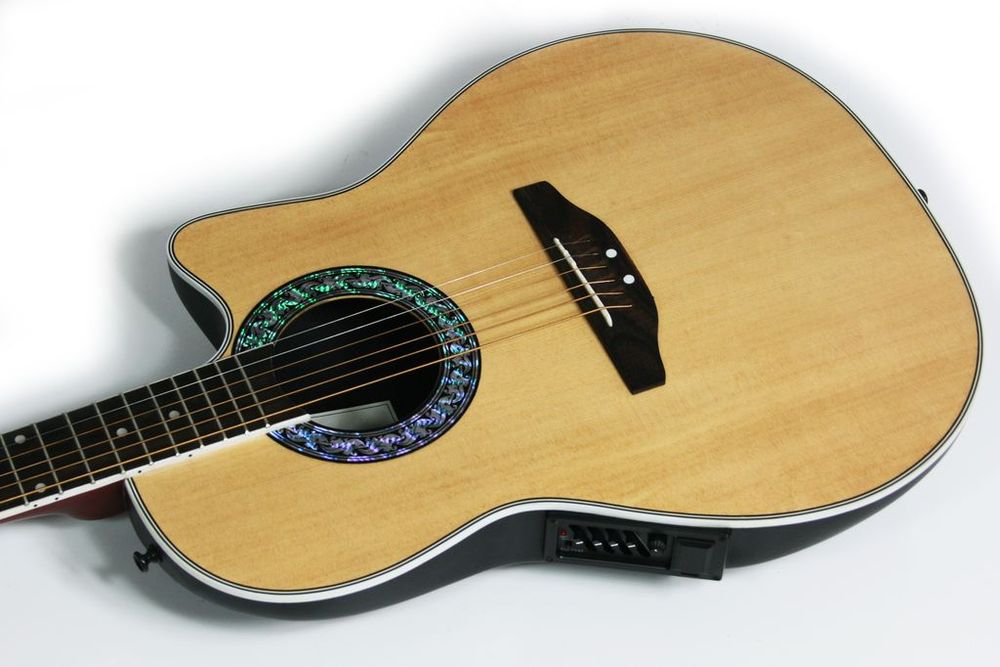 Electro Acoustic Slim Roundback Bowl Resin Guitar by Lindo eBay