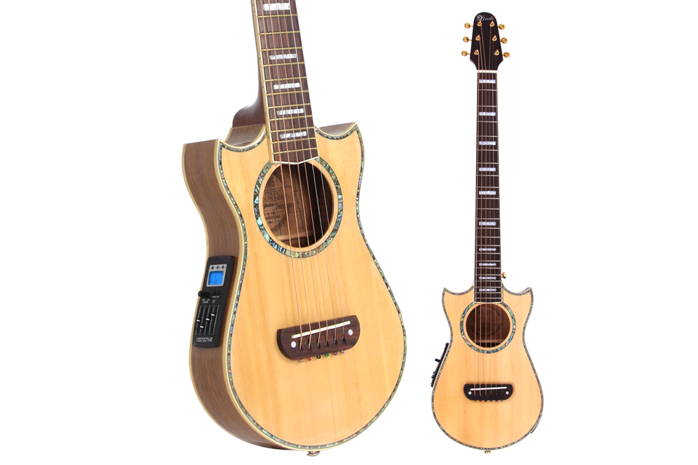 Lindo Solid Spruce Top Voyager ElectroAcoustic Travel Guitar with