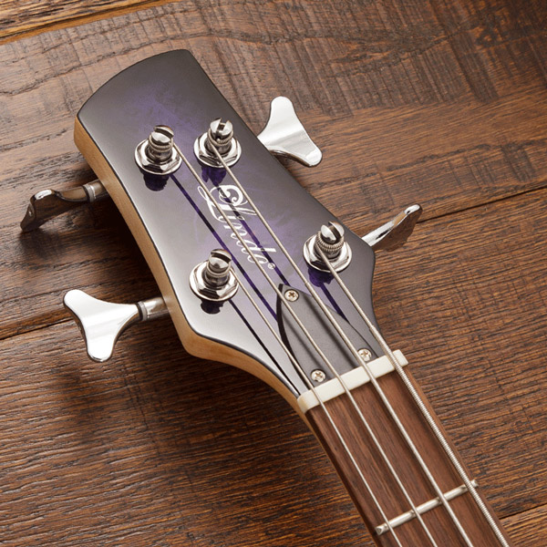 Lindo-Left-Handed-PDB-Purple-Dove-Electric-Bass-Guitar-Headstock