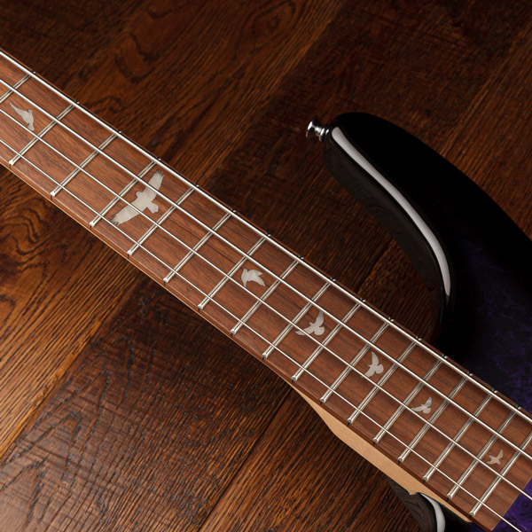 Lindo-Left-Handed-PDB-Purple-Dove-Electric-Bass-Guitar-Inlays