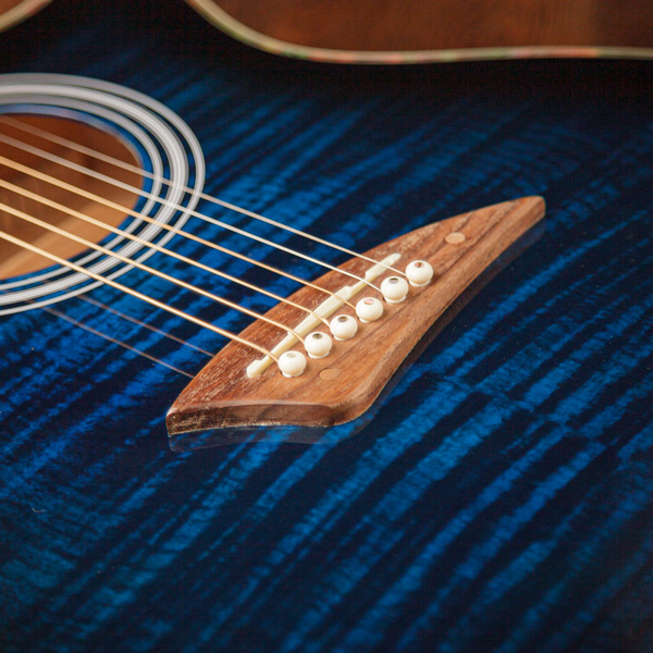 Lindo-ORG-SL-Slim-Blue-Electro-Acoustic-Guitar-Bridge