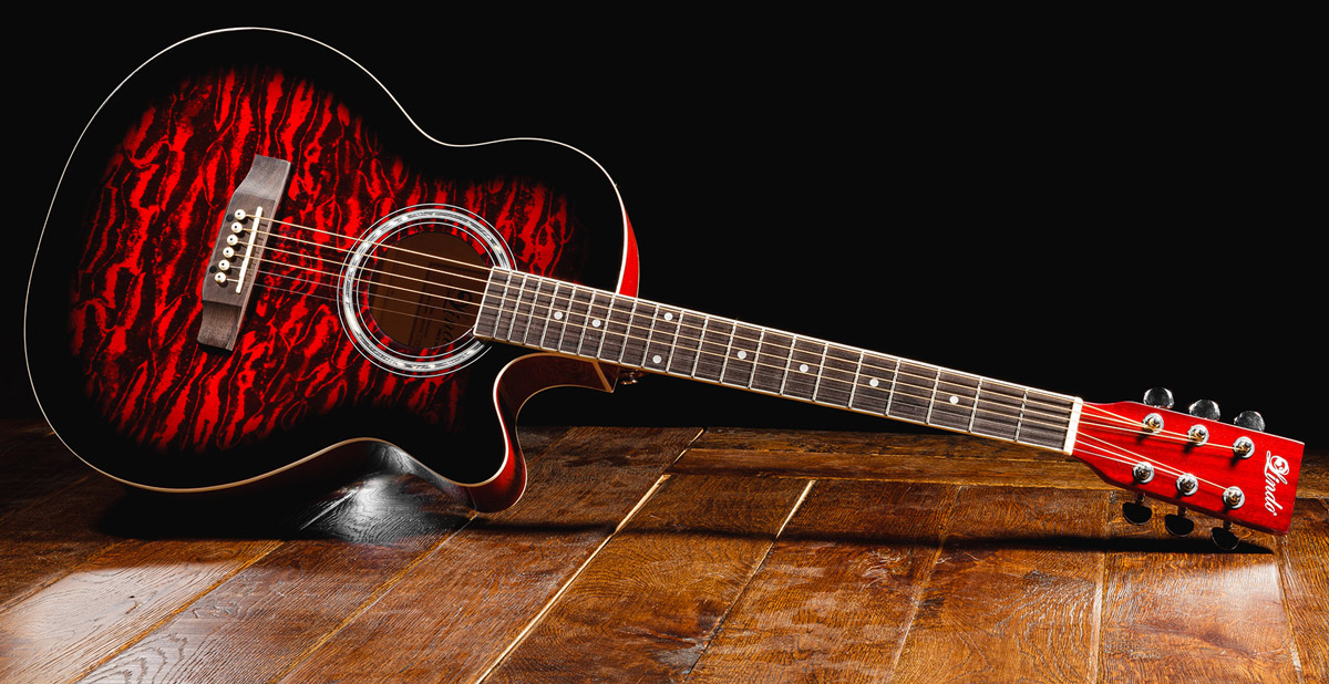 Lindo-Ruby-Red-Standard-Acoustic-Guitar-Full