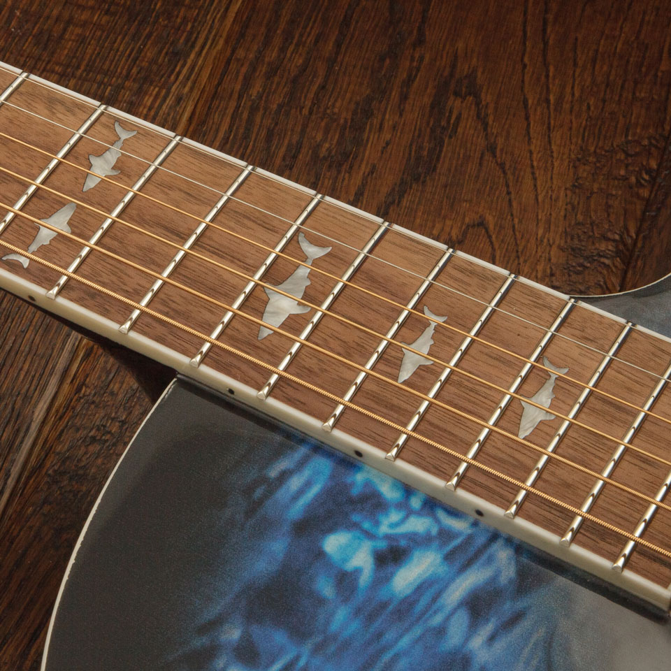 Lindo-Shark-Electro-Acoustic-Guitar-Fretboard
