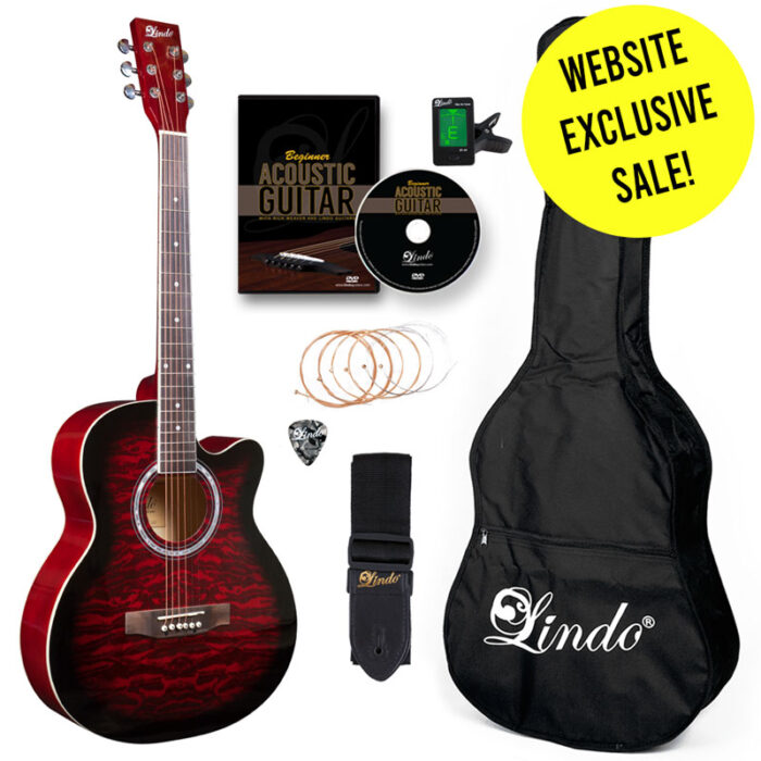 Lindo-Standard-Ruby-Red-Acoustic-Guitar-Sale
