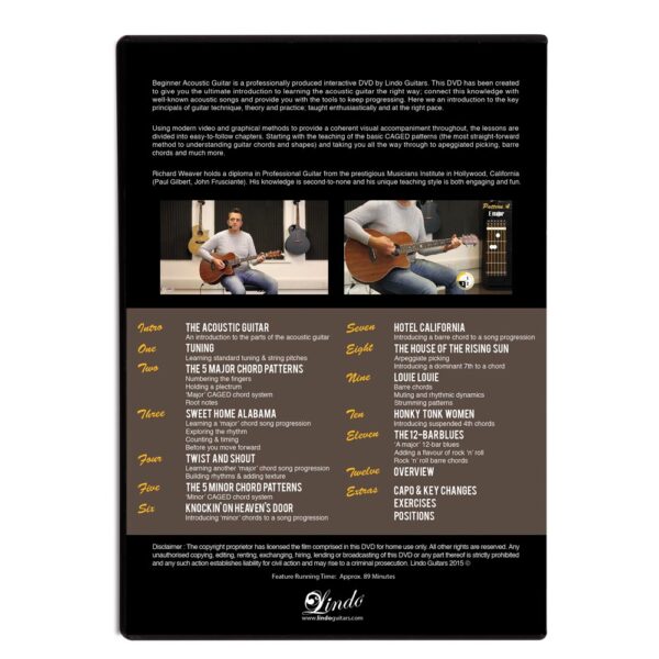 Beginner Acoustic Guitar DVD Lessons - Created in Bristol by Lindo Guitars - Image 3