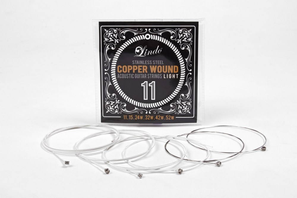 Lindo Acoustic Guitar Strings Silver Plated Copper Wound Light