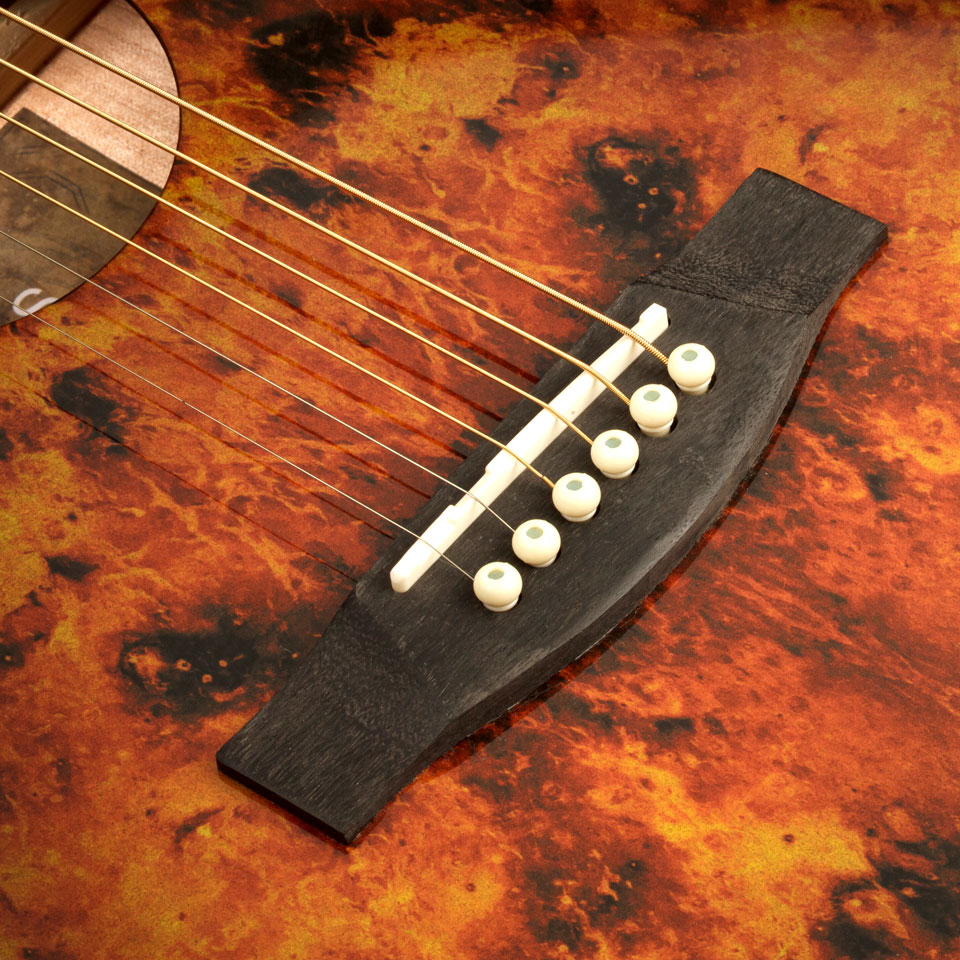 Lindo-Left-Handed-Venus-Electro-Acoustic-Guitar-Bridge