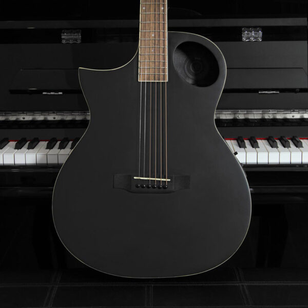 lindo-neptune-left-handed-matt-black-electro-acoustic-guitar-front