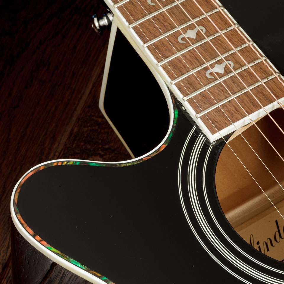 Lindo-Left-Handed-Black-Fire-Electro-Acoustic-Guitar-Purfling
