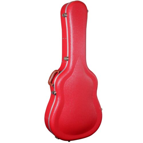 Lindo Red ABS Hard Case Acoustic Classical Electro Guitar Up to 42" | Lockable