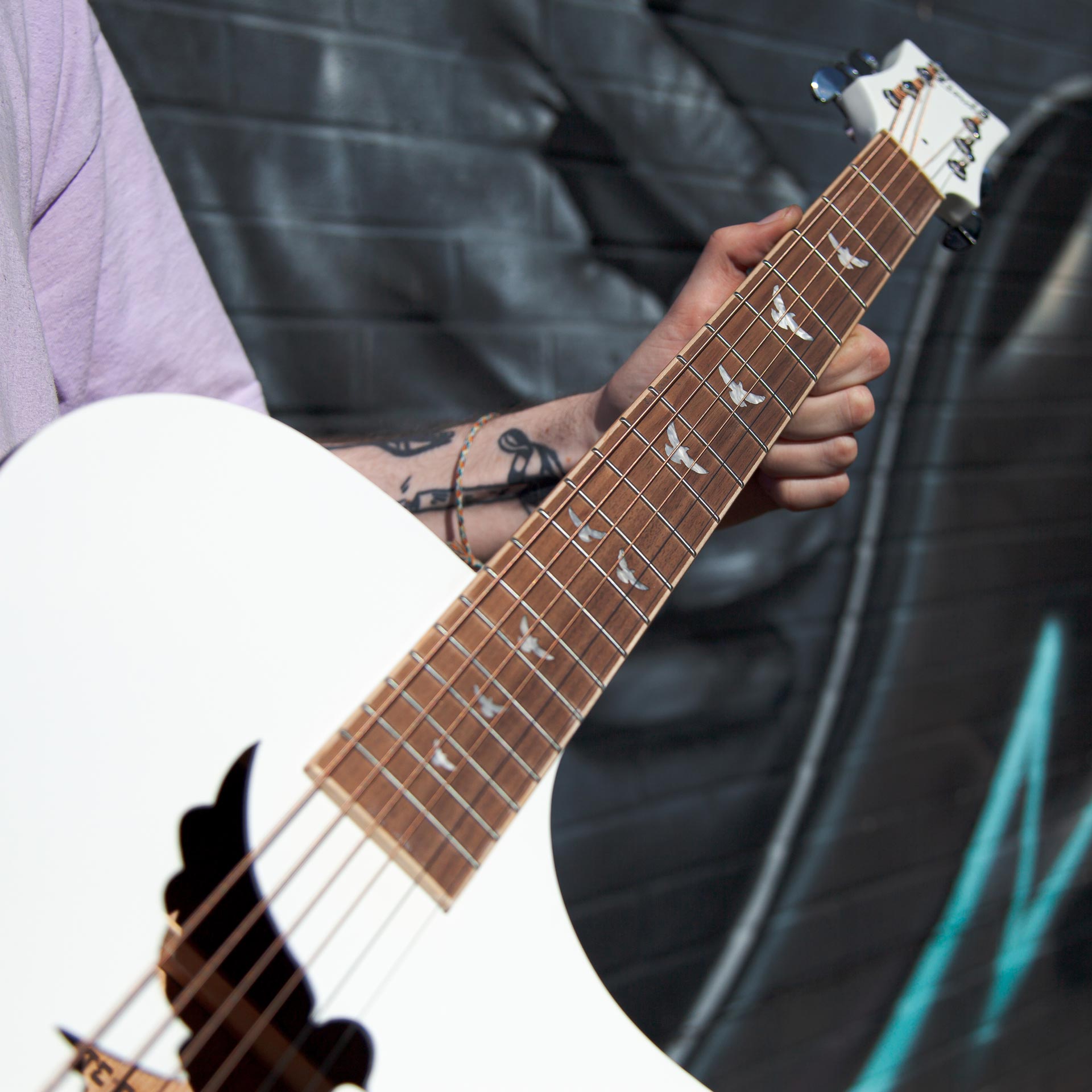 lindo white dove guitar