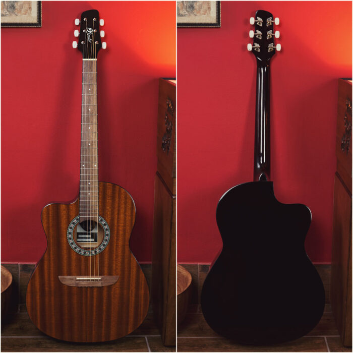 Lindo Left Handed 931C Mahogany Acoustic Guitar and Gigbag