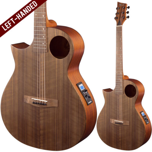 Lindo Left Handed Neptune SE V2 Electro Acoustic Guitar with F-4T Preamp and Padded Gigbag
