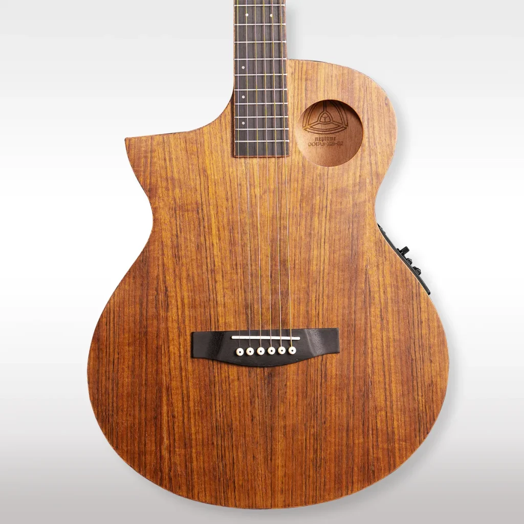 Lindo Left Handed Neptune SE V2 Electro Acoustic Guitar with F-4T Preamp and Padded Gigbag