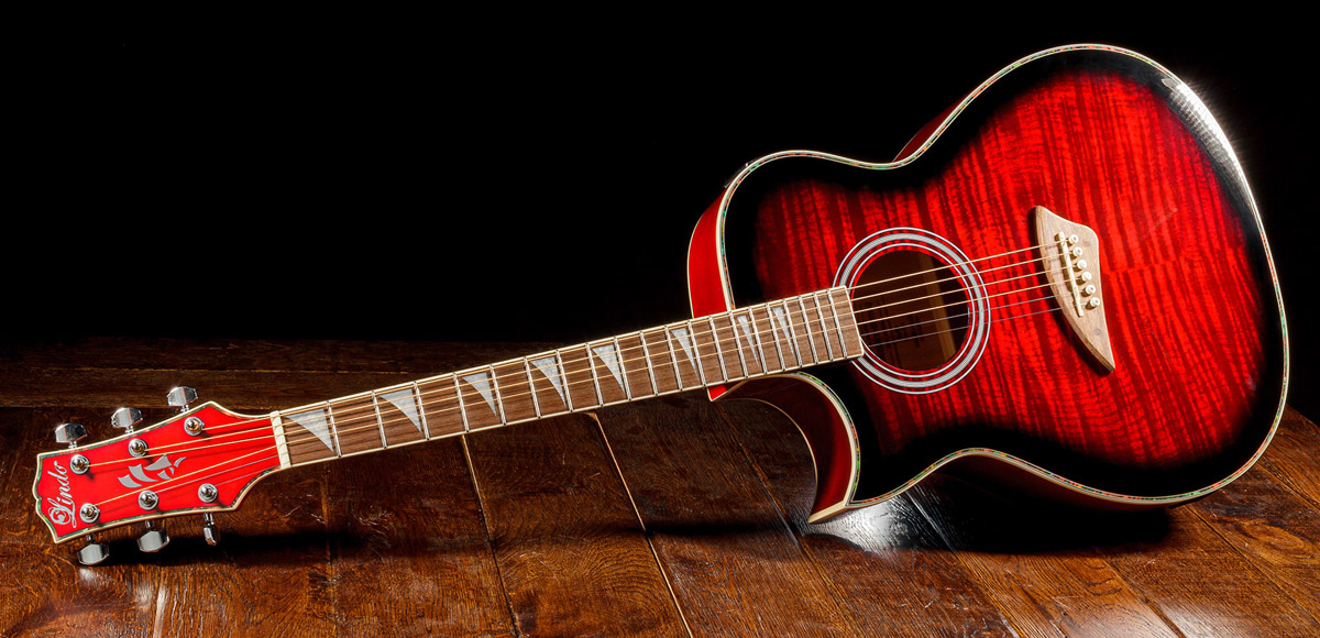 Lindo-Left-Handed-Org-Regular-Red-Electro-Acoustic-Guitar-Full