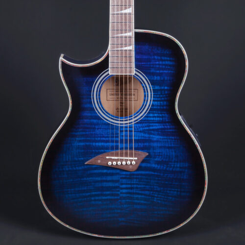 Lindo-Left-Handed-ORG-SL-Slim-Blue-Electro-Acoustic-Guitar