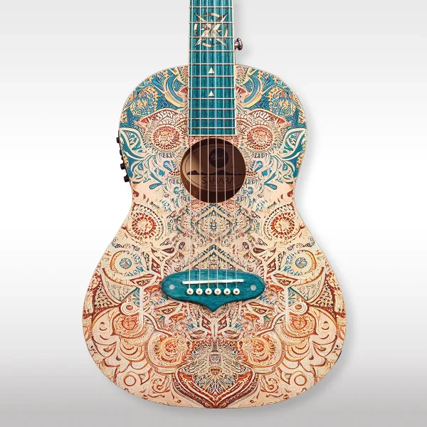 Lindo Sahara Nylon Strings Electro Acoustic Travel GuitarNew