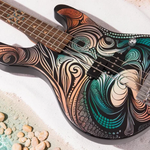 W26 Lindo Sahara Electric Bass Guitar (30″ Short Scale) – gallery image 5