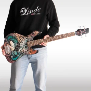 W26 Lindo Sahara Electric Bass Guitar (30″ Short Scale) – gallery image 7