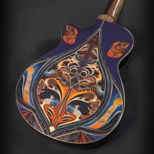 W30 Lindo Short Scale Sahara Electro Acoustic Bass Guitar – gallery image 2