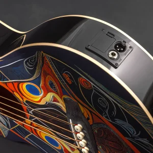 W30 Lindo Short Scale Sahara Electro Acoustic Bass Guitar – gallery image 4