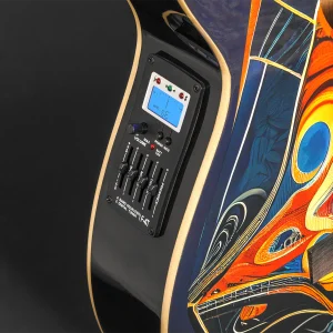 W30 Lindo Short Scale Sahara Electro Acoustic Bass Guitar – gallery image 3