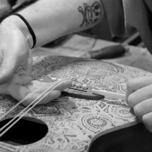 W31 Lindo Sahara Steel Strings Electro Acoustic Travel Guitar (Short Scale) – gallery image 9