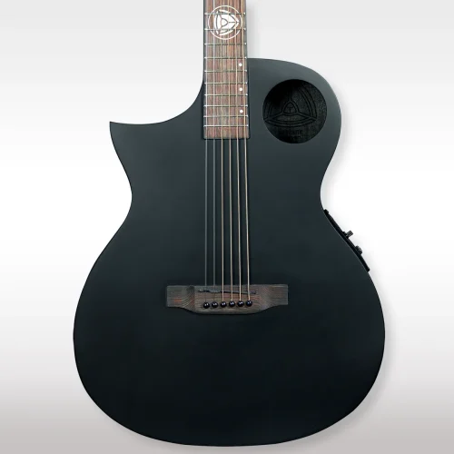 Lindo Left Handed All Black Neptune V2 Electro Acoustic Guitar New