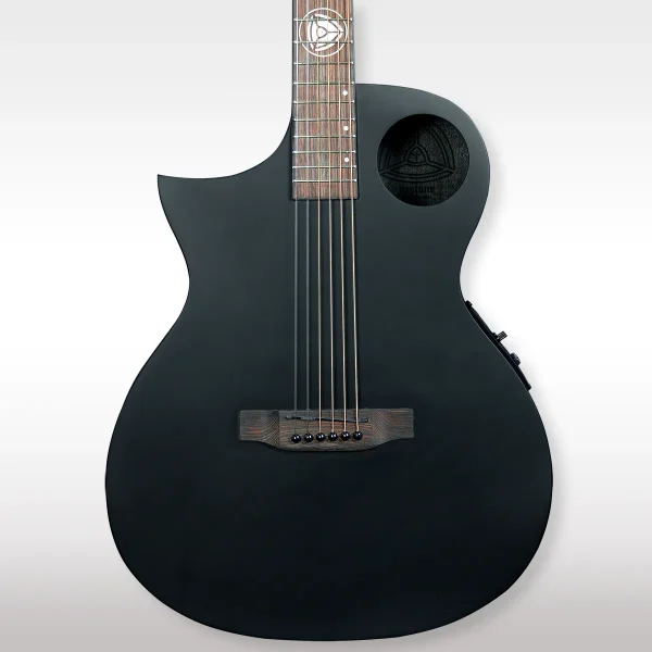Lindo Left Handed All Black Neptune V2 Electro Acoustic Guitar New