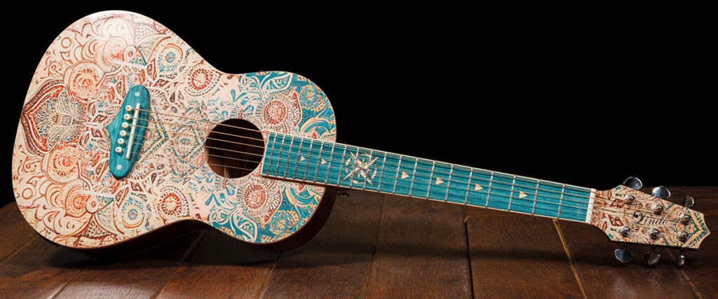 Lindo Sahara Steel Strings Electro Acoustic Travel Guitar