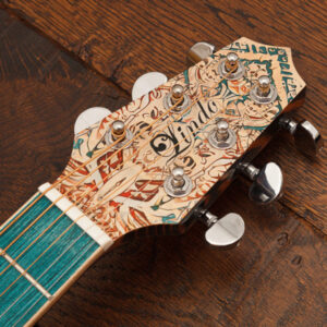 W31 Lindo Sahara Steel Strings Electro Acoustic Travel Guitar (Short Scale) – gallery image 8