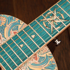W31 Lindo Sahara Steel Strings Electro Acoustic Travel Guitar (Short Scale) – gallery image 4