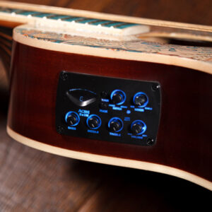W26 Lindo Sahara Steel Strings Electro Acoustic Travel Guitar (Short Scale) – gallery image 4