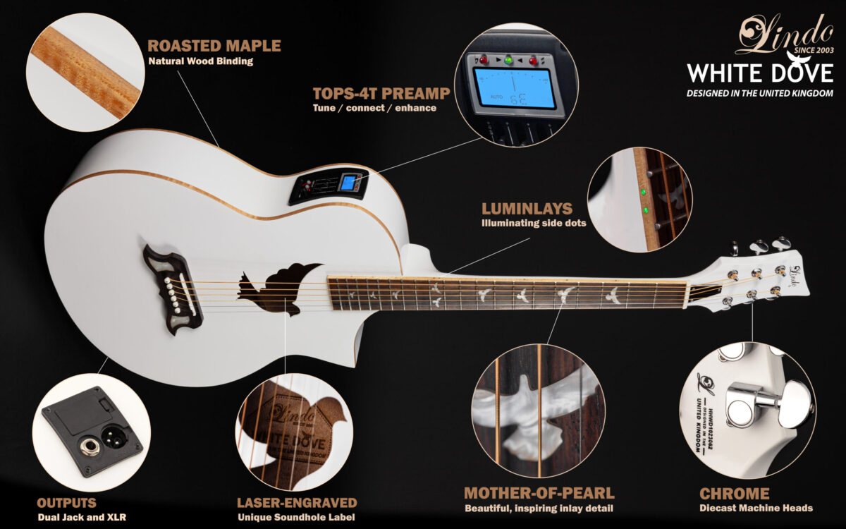 Lindo White Dove V3 with premium hard case