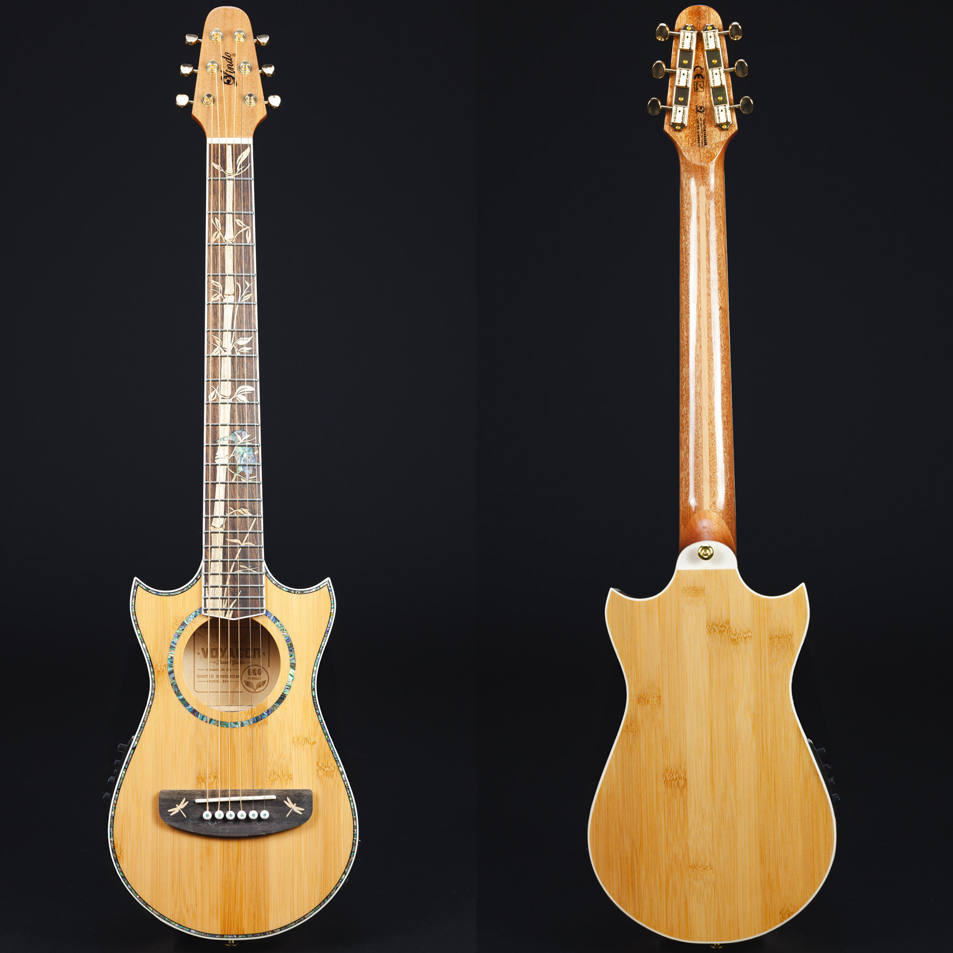 Lindo-Bamboo-Voyager-V2-Electro-Acoustic-Travel-Guitar-Front-Back