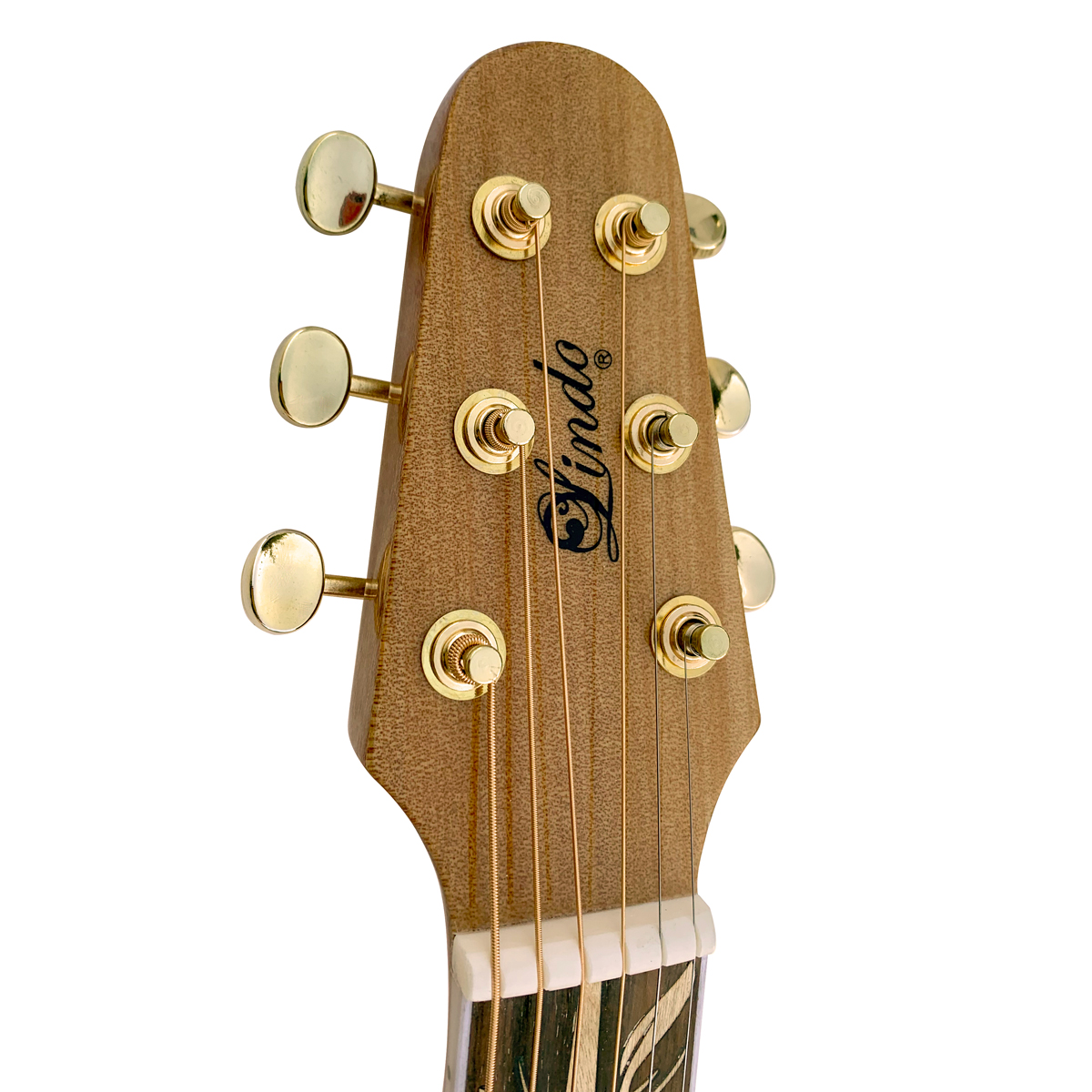 Lindo-Bamboo-Voyager-V2-Electro-Acoustic-Travel-Guitar-Headstock