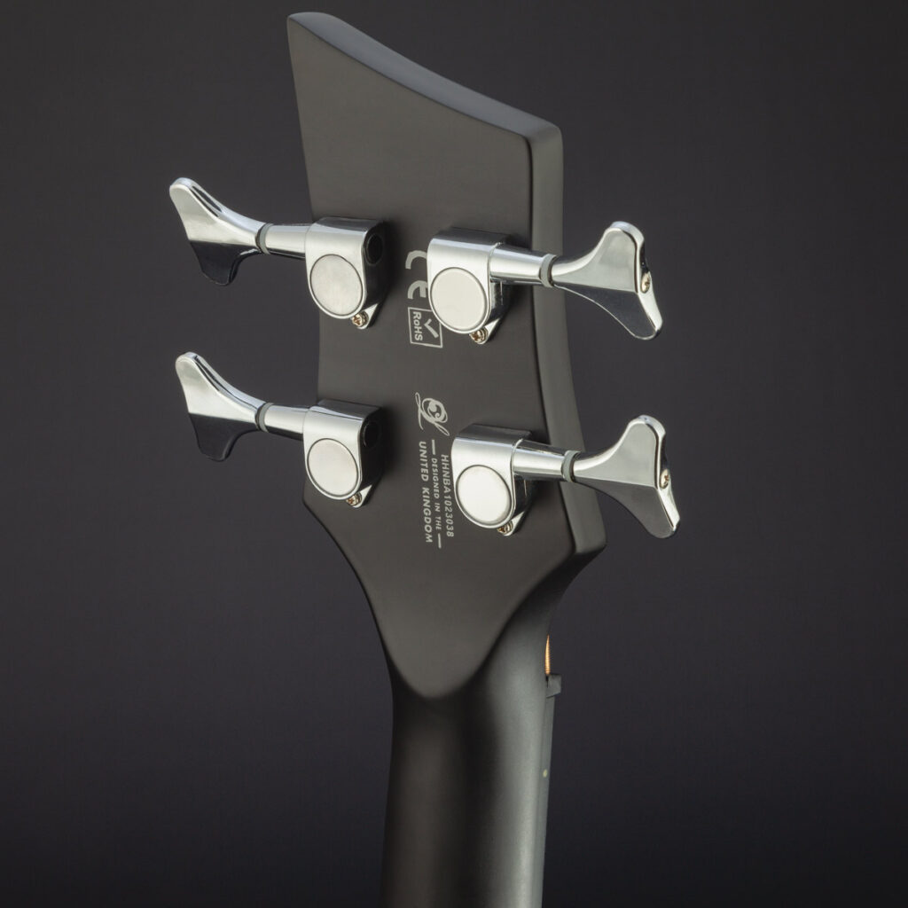 Rear headstock and tuning machines of the Neptune V2