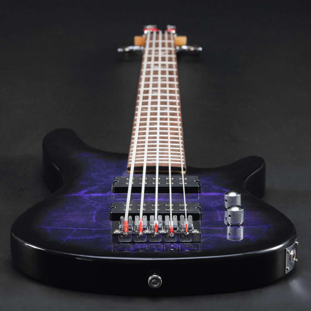 Lindo Pdb 5 V2 5 String Purple Electric Bass Guitar 4078