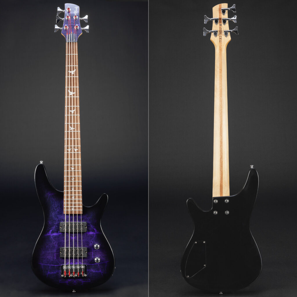 Lindo Pdb 5 V2 5 String Purple Electric Bass Guitar 7116