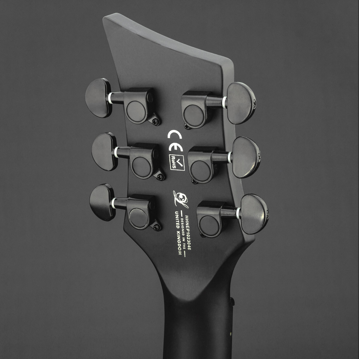 6-Lindo-Neptune-V3-Electro-Acoustic-Guitar-Matte-Black-Headstock-Back