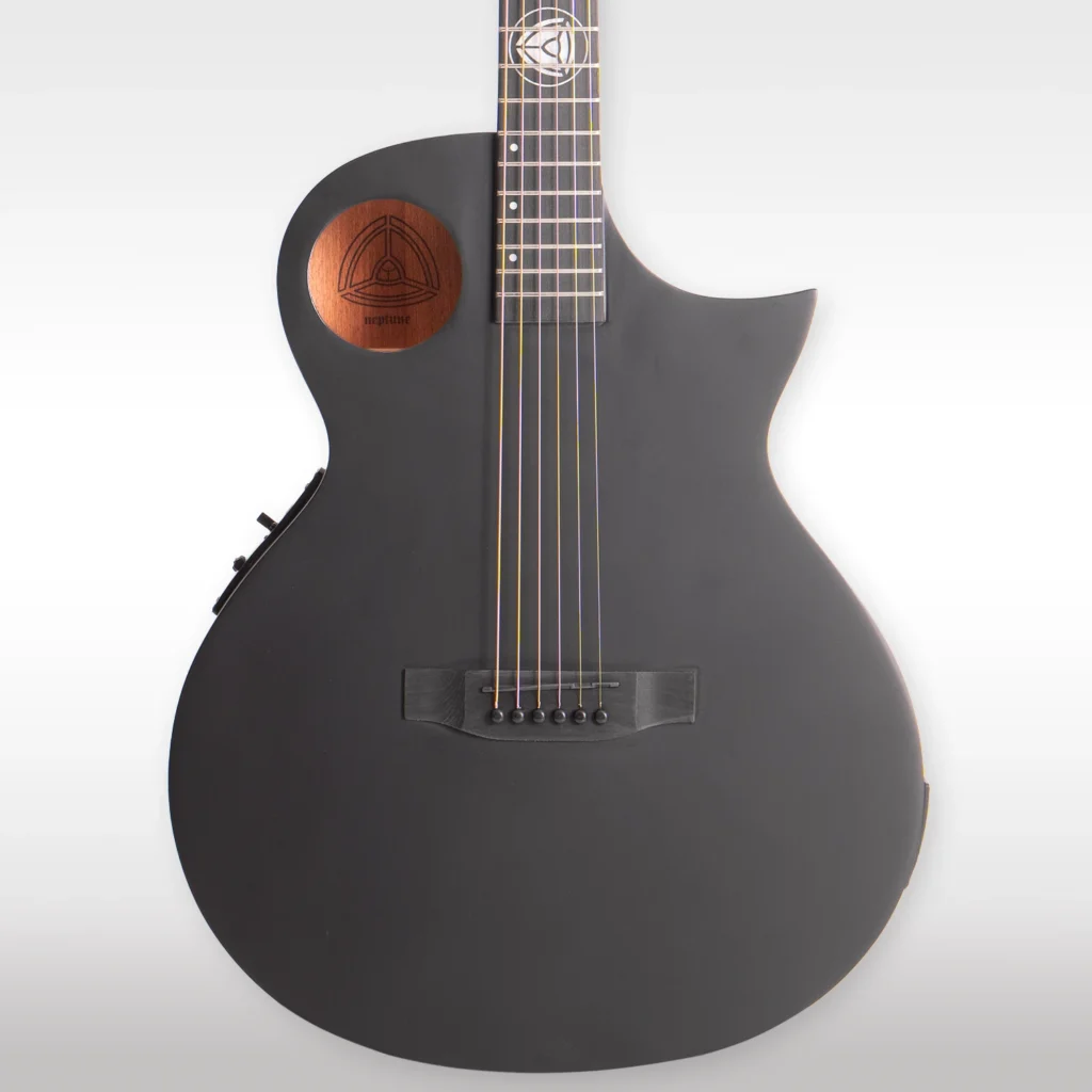Lindo Neptune V3 All Black Electro Acoustic Guitar - Matte