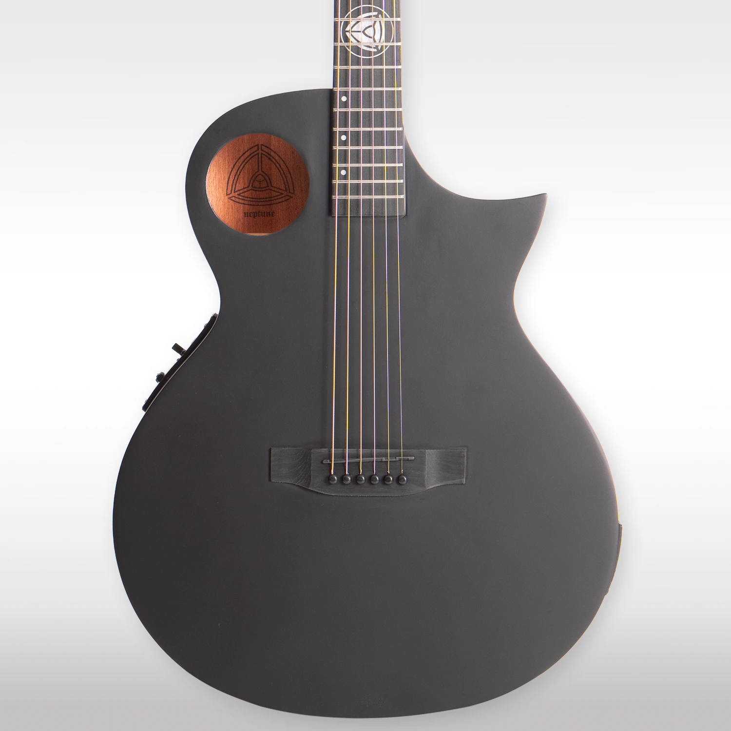 Lindo Neptune V3 All Black Electro Acoustic Guitar - Matte