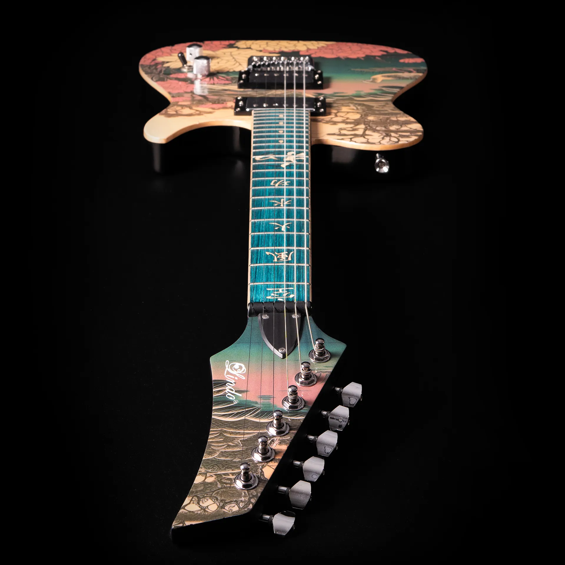 Lindo-Koya-Electric-Guitar Headstock Down Neck