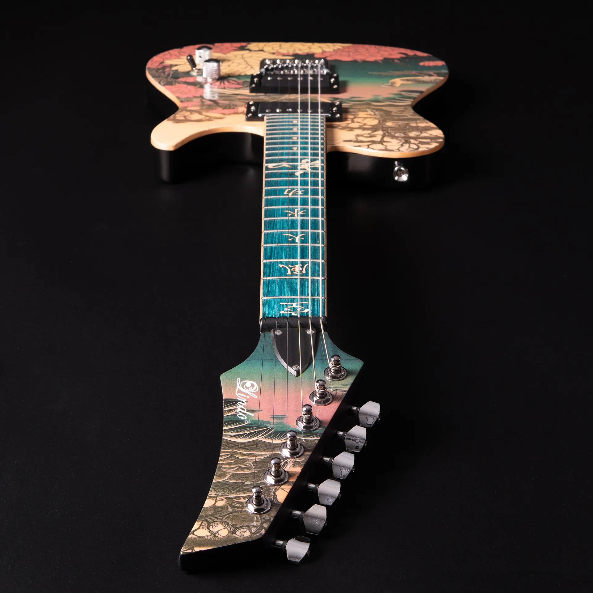 Lindo-Koya-Electric-Guitar Headstock Down Neck