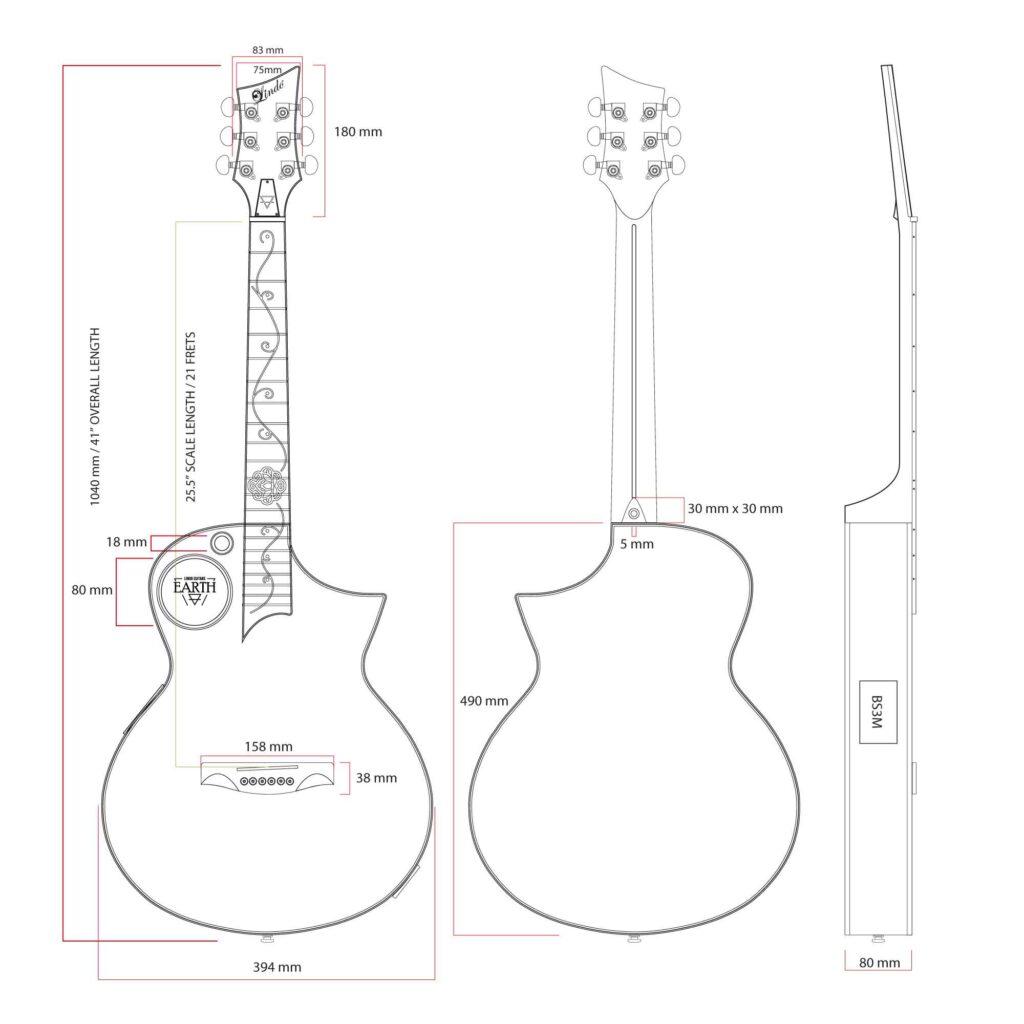 Lindo Earth V1 dimensions