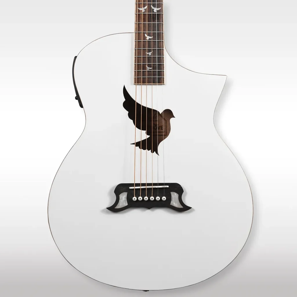 Lindo B-STOCK White Dove V3 Electro Acoustic Guitar (Minor Cosmetic Imperfections)