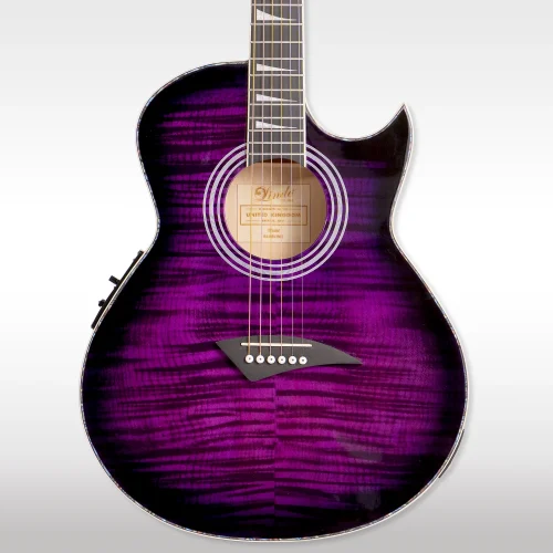 Lindo ORG-SL SlimLine Purple Electro Acoustic Guitar New