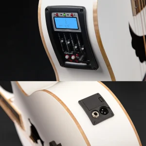 W26 Lindo White Dove V3 Electro Acoustic Guitar – gallery image 4