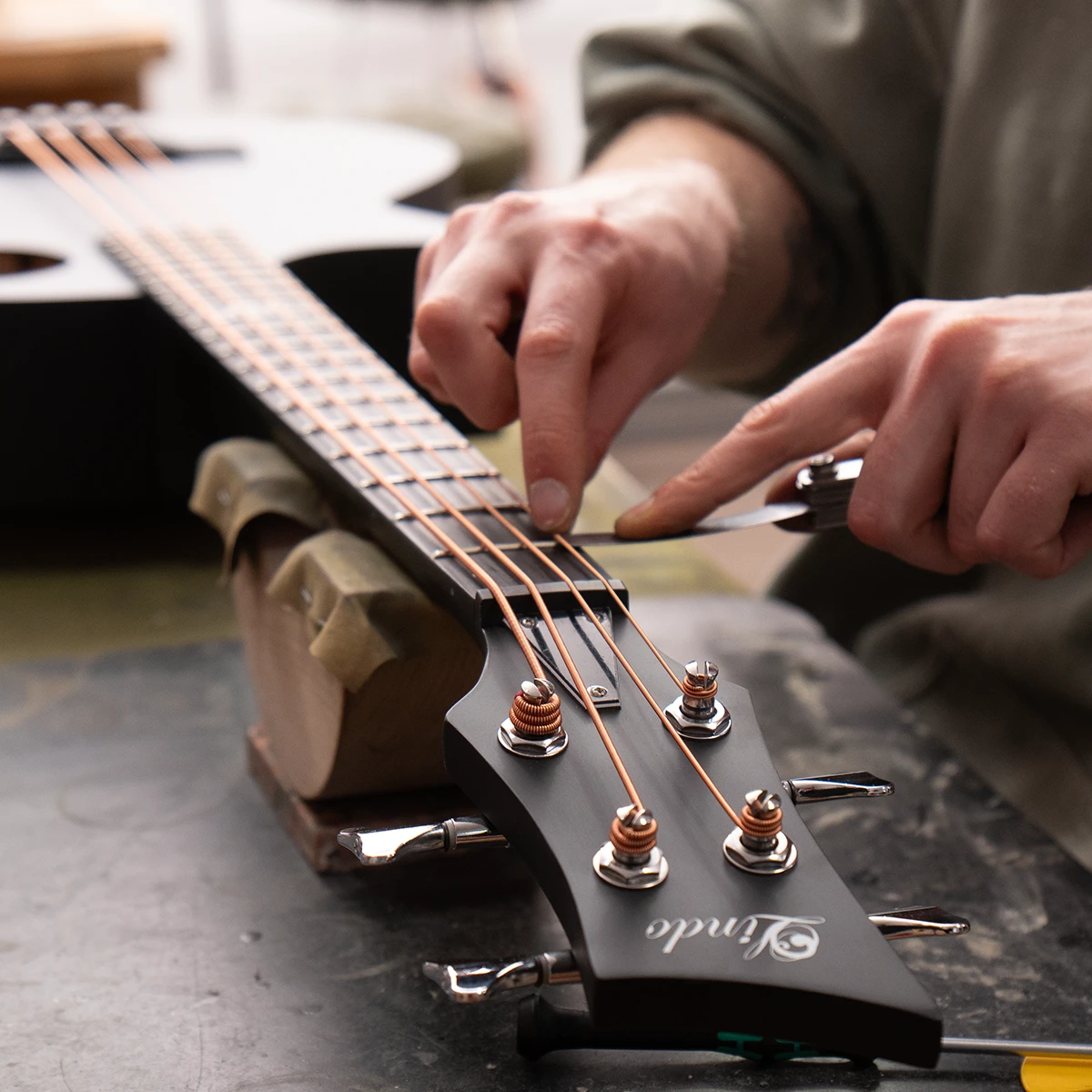 Lindo Lefty Neptune V3 Acoustic Bass Setup