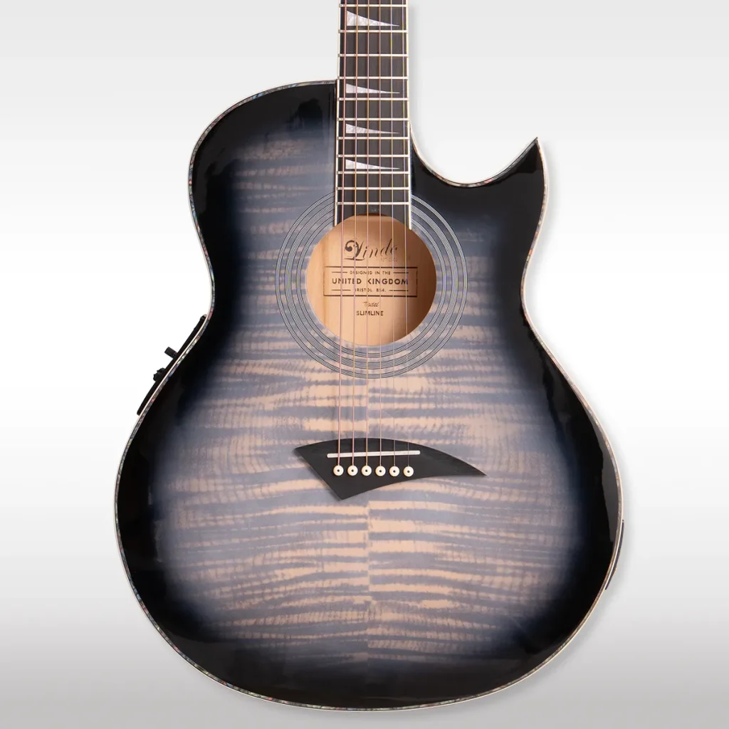 Lindo ORG-SL Space Grey SlimLine Electro Acoustic Guitar full view